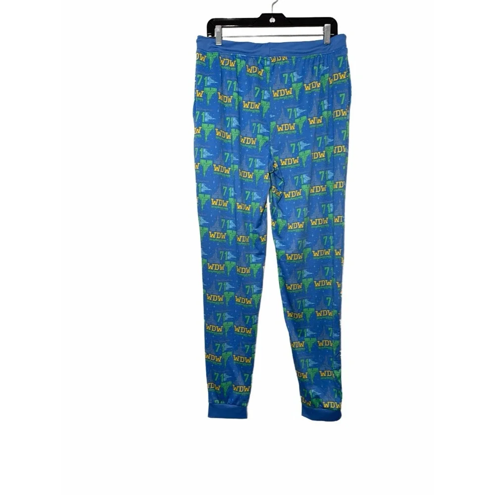 Disney Parks Walt Disney World WDW 71 Lounge Pants Castle Draw String Pocket - L - Picture 5 of 8